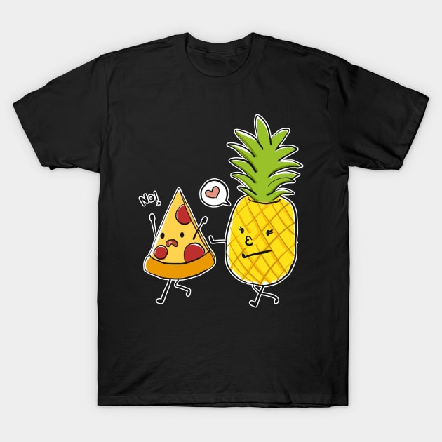 Hawaiian Pizza Pineapple T-Shirt by AmazingDesigns